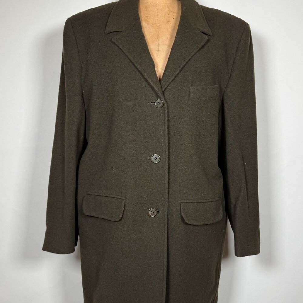 Vintage United Colors of Benetton Army Green Coat